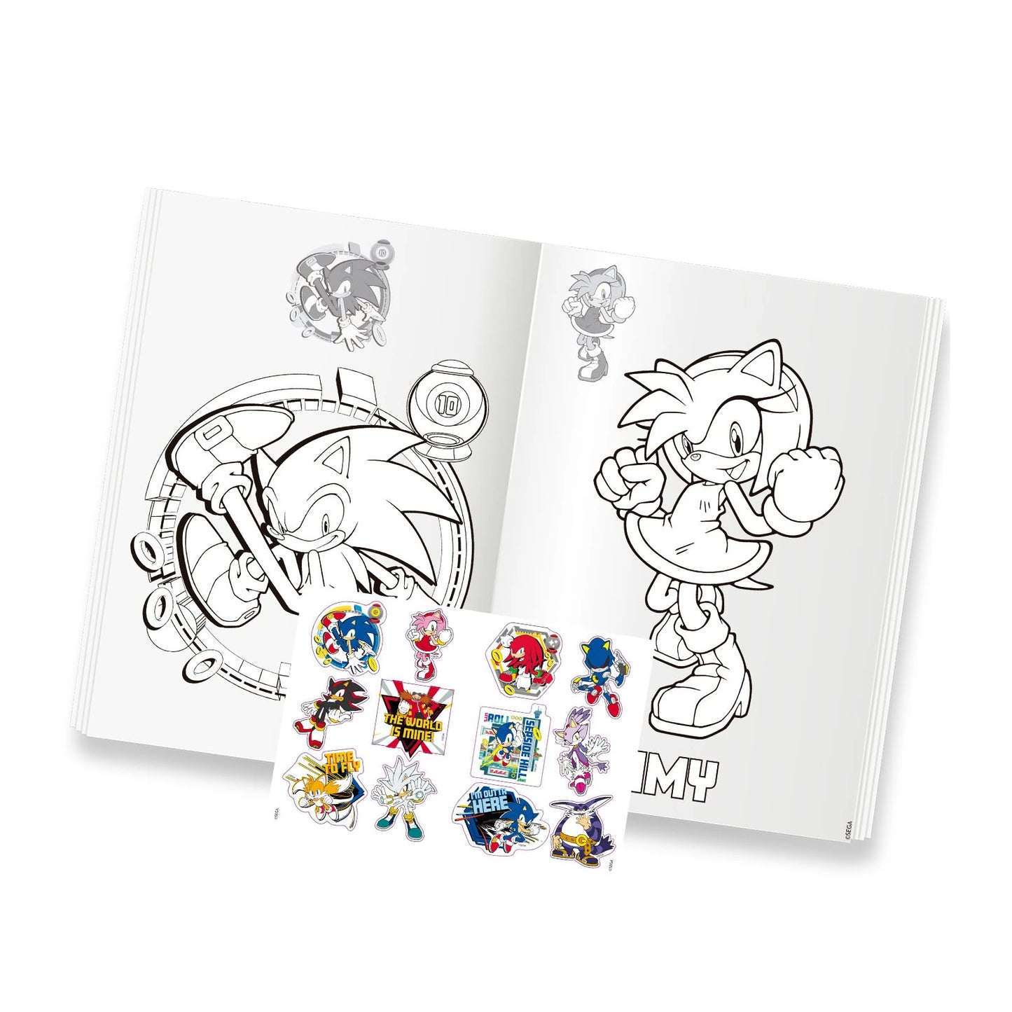 Sonic Colouring and Sticker Book - Anilas UK