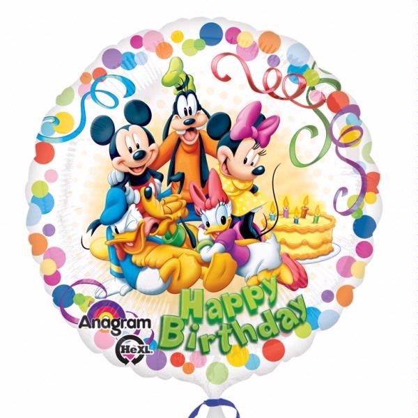 Mickey And Friends Birthday Party Foil Round Balloon (43cm) - Anilas UK
