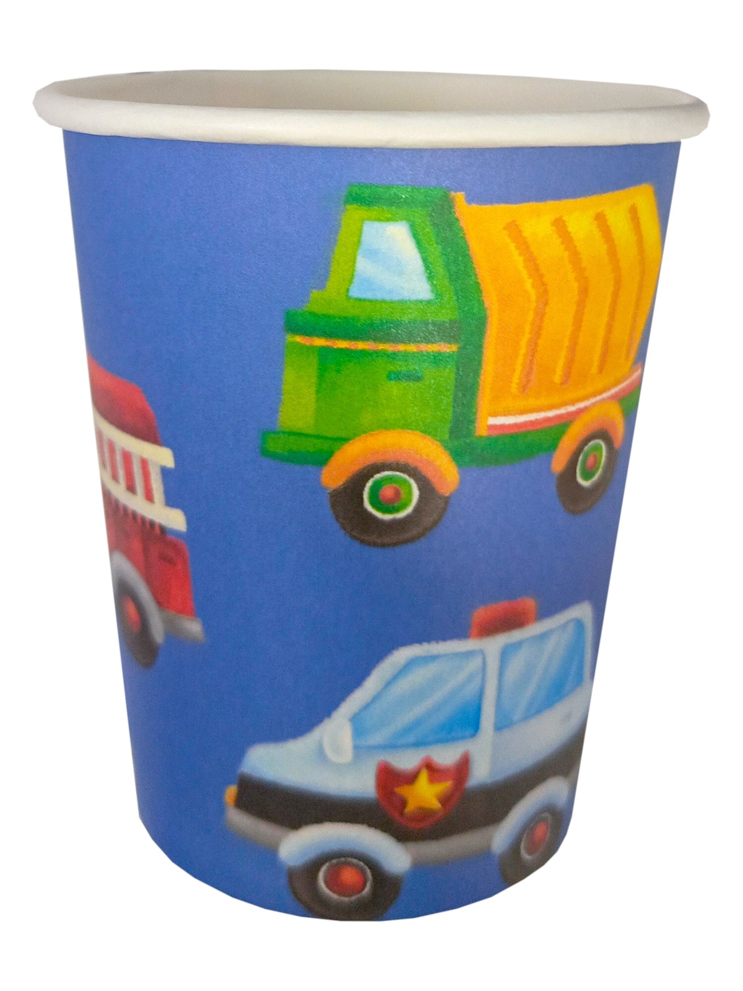 Vehicles And Wheels Party Cups (pack of 8) - Anilas UK