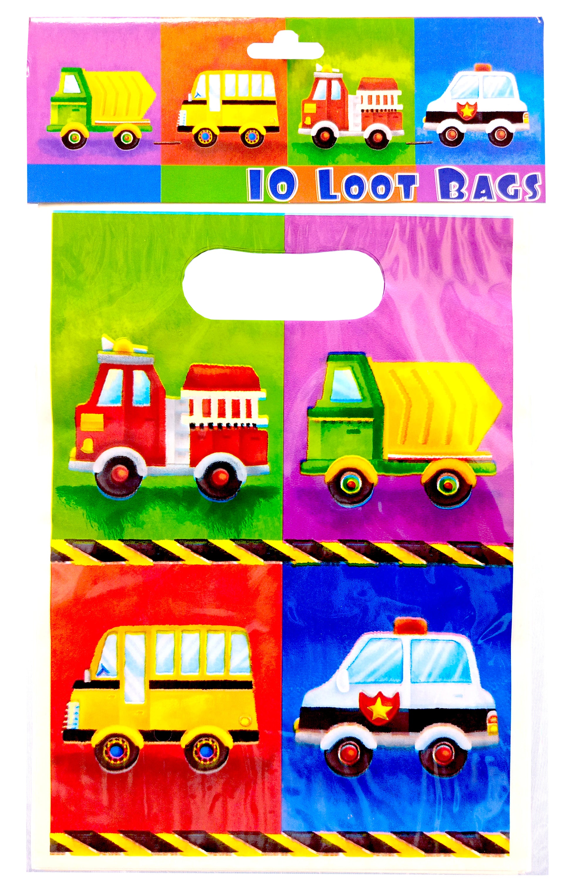Cars and Vehicles Party Bags (pack of 10) - Anilas UK