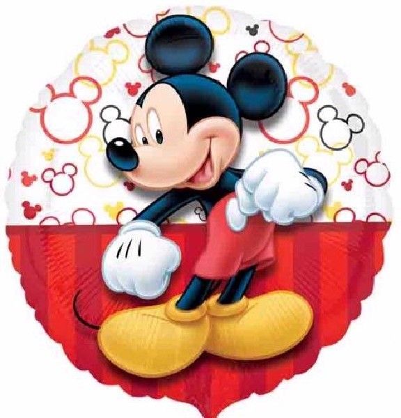 Mickey Mouse Party Foil Round Balloon (43cm) - Anilas UK