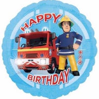 Fireman Sam Birthday Foil Balloon