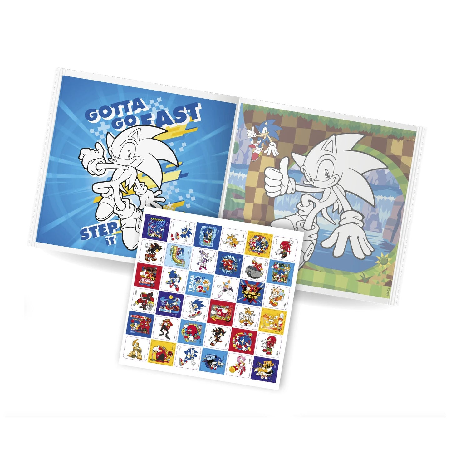Sonic Super Coluor - Colouring and Stickers - Anilas UK