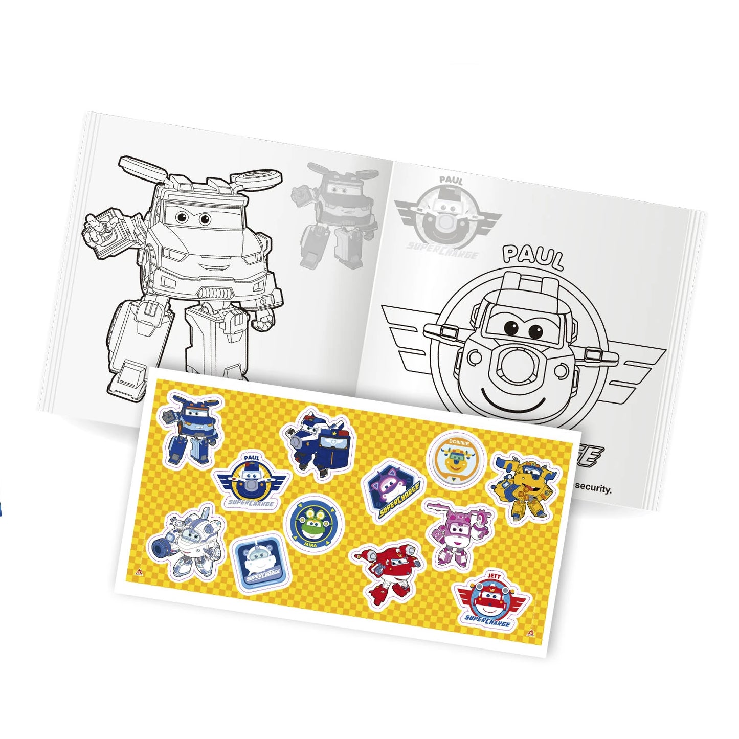 Super Wings - Colouring and Sticker Book - Anilas UK