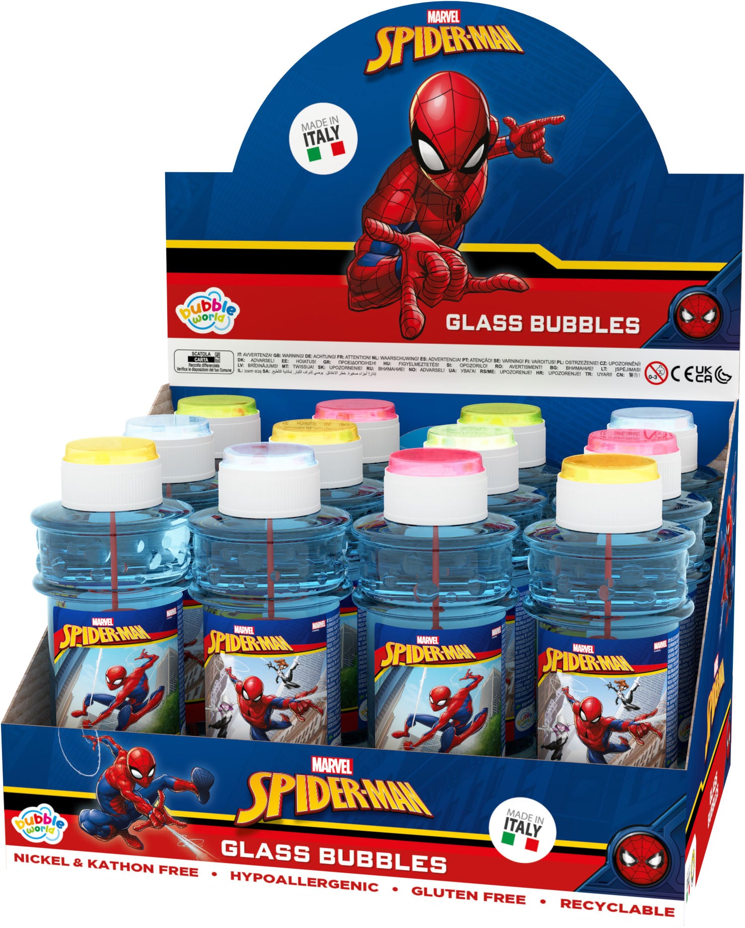 Spiderman Bubble Tub with Wand 300 ml - Anilas UK