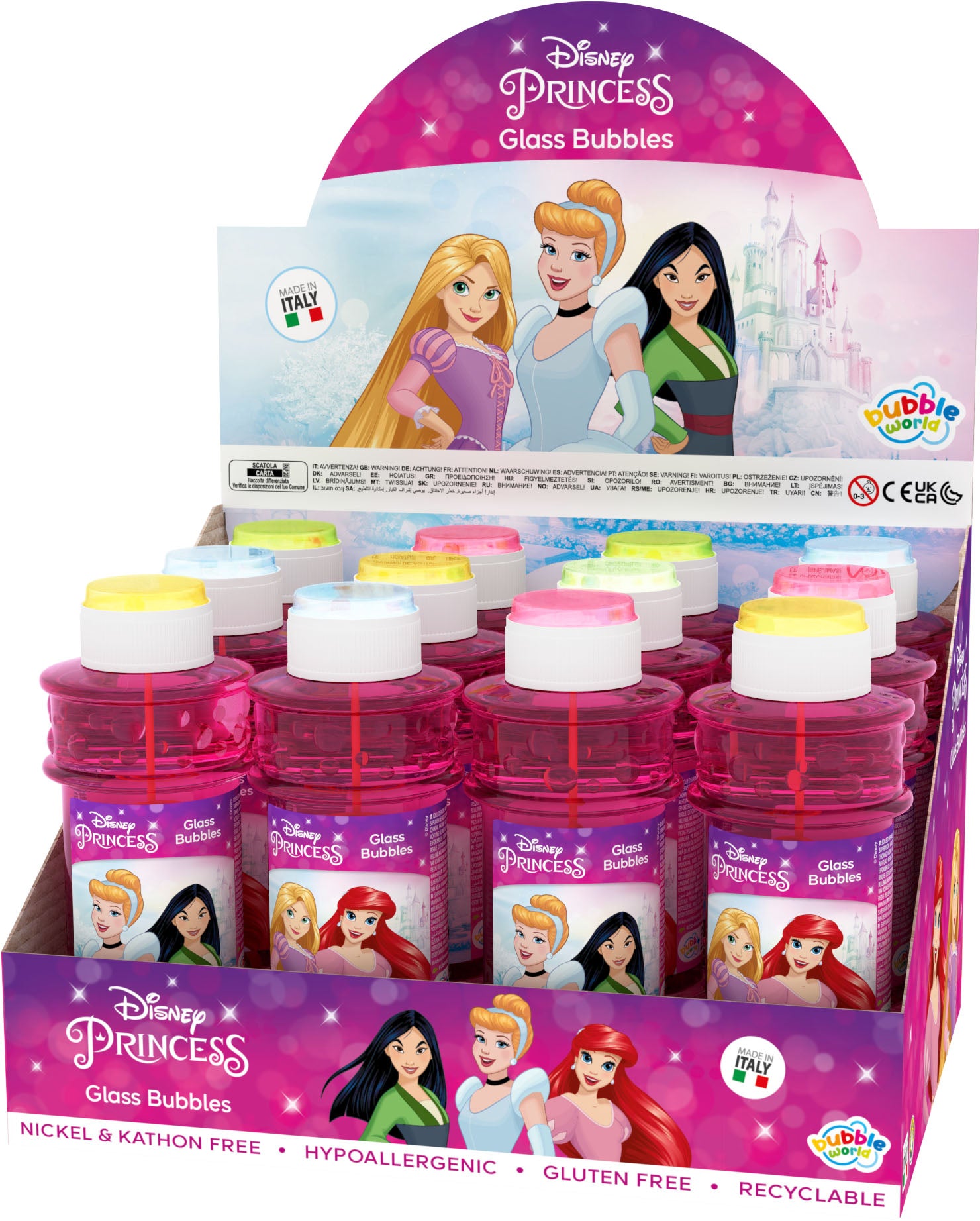 Disney Princess Bubble Tub with Wand 300 ml - Anilas UK