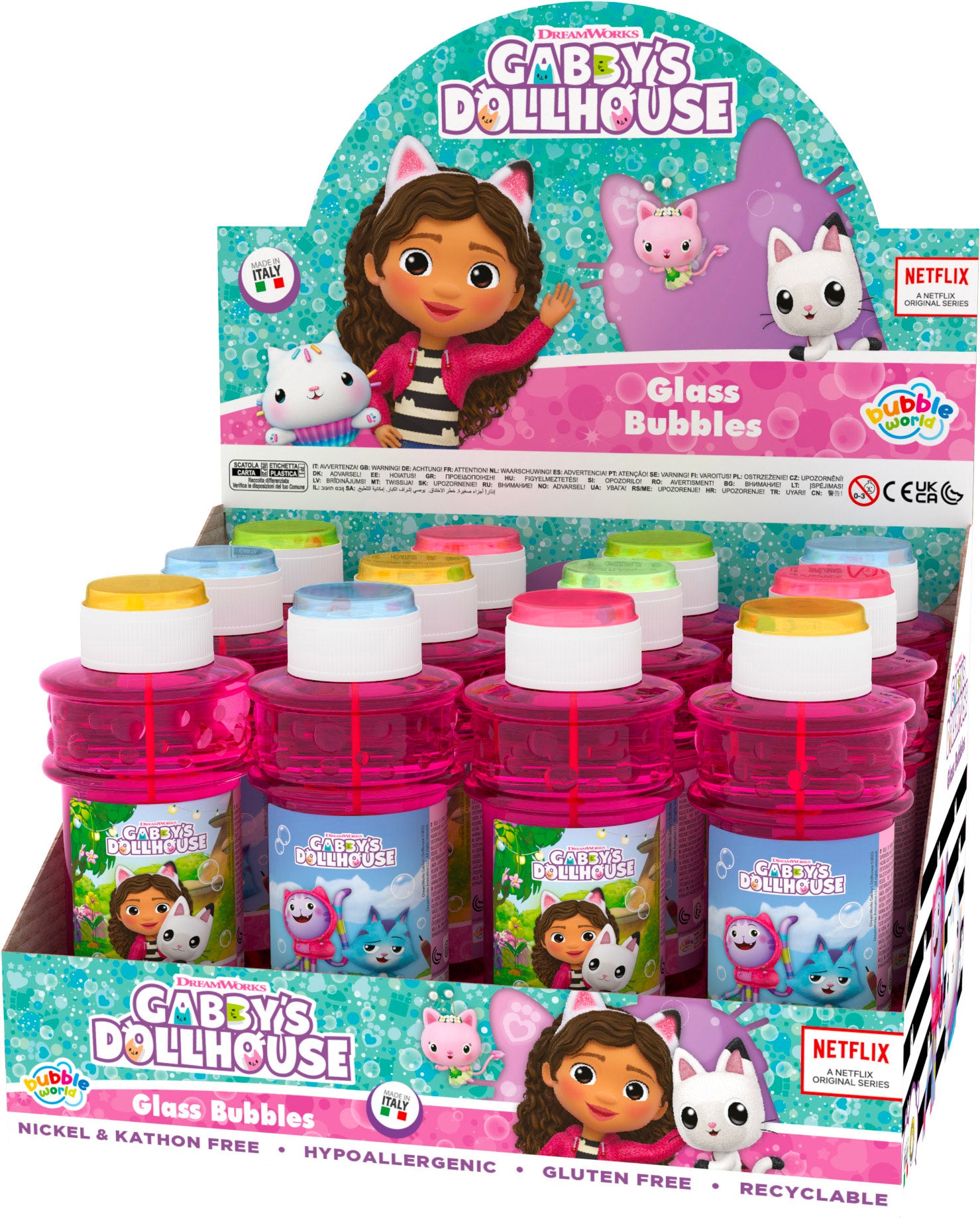 Gabby's Dollhouse Bubble Tub with Wand 300 ml - Anilas UK
