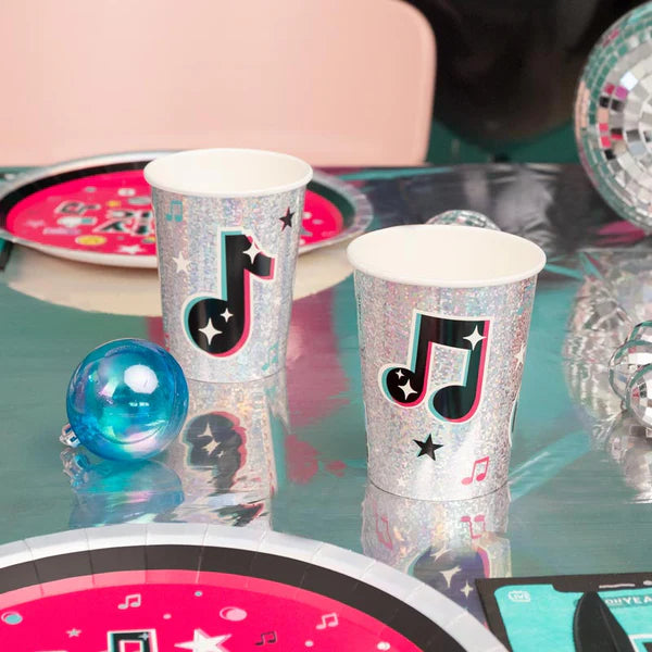 Music Paper Cups 270 ml (Pack of 6) - Anilas UK