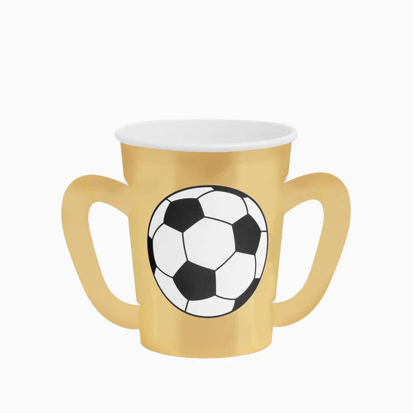 Football Paper Cups 270 ml (Pack of 6) - Anilas UK