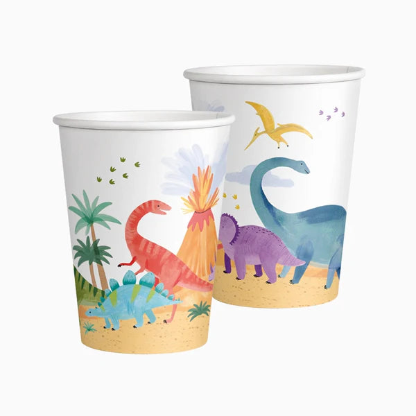 Baby Dino Paper Cups 270 ml (Pack of 10) - Anilas UK