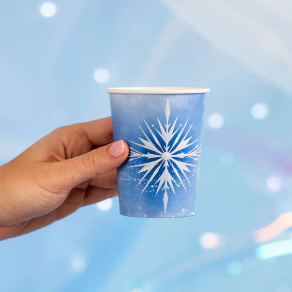 Ice princess Frost Paper Cups 270 ml (Pack of 10) - Anilas UK