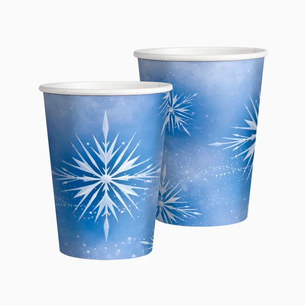 Ice princess Frost Paper Cups 270 ml (Pack of 10) - Anilas UK