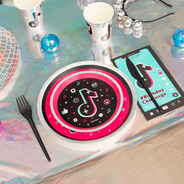 Music Paper Plates 17 cm (Pack of 8) - Anilas UK