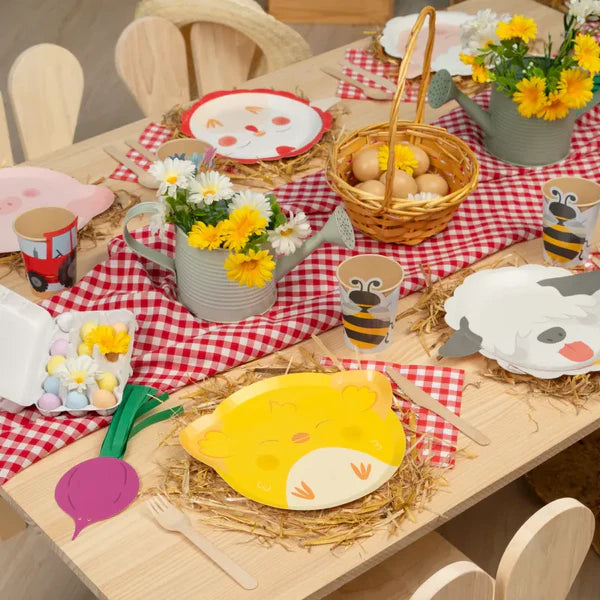 Farm Paper Plates 20 x 25 cm (Pack of 6) - Anilas UK