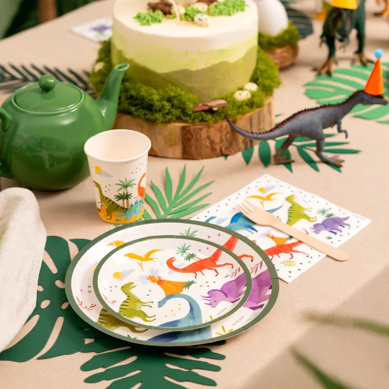 Baby Dino Paper Plates 23 cm (Pack of 6) - Anilas UK