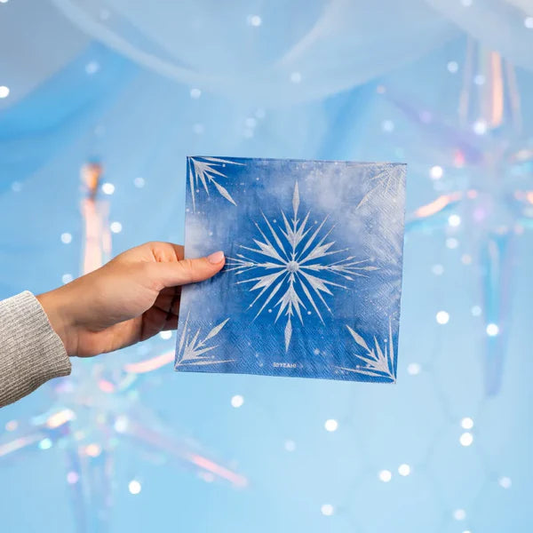 Ice Princess Frost Paper Napkins 33 x 33 cm (pack of 20) - Anilas UK