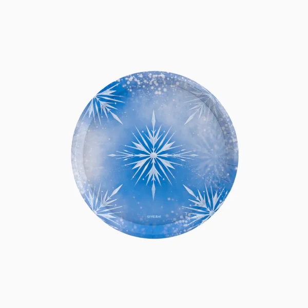 Ice Princess Frost Paper Plates 17 cm (Pack of 6) - Anilas UK