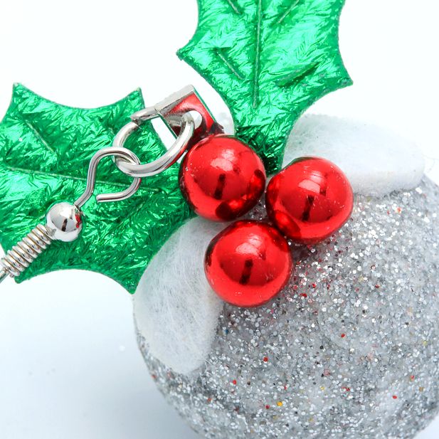 Christmas Pudding Earrings - Anilas UK
