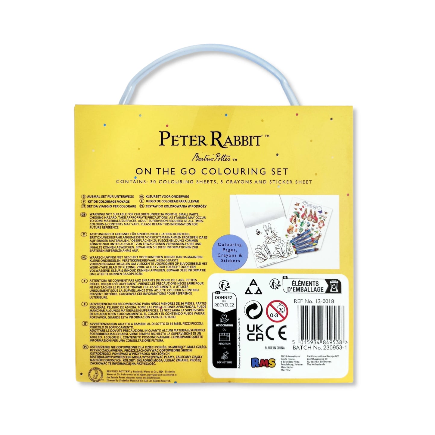 Peter Rabbit - On The Go Colouring Set