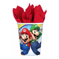 Complete Super Mario Themed Party Pack for 8 people Including Tableware and Favours - Anilas UK