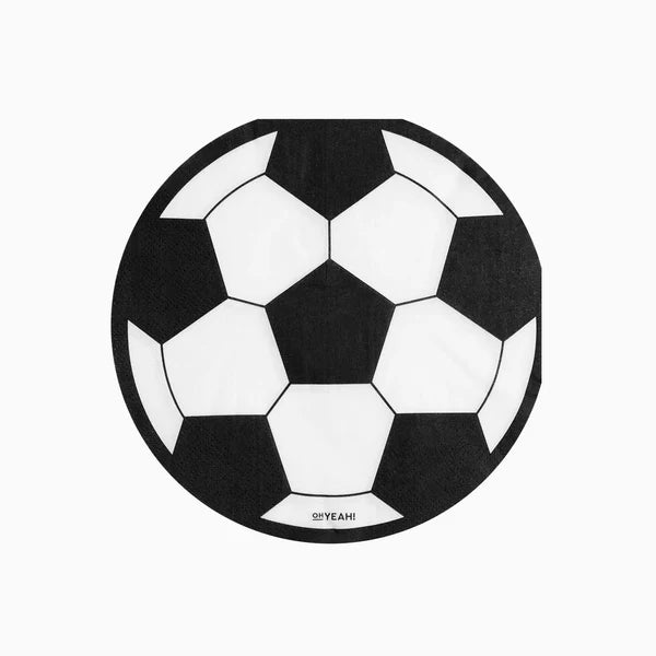 Football Paper Napkins 33 x 16.5 cm (pack of 20) - Anilas UK