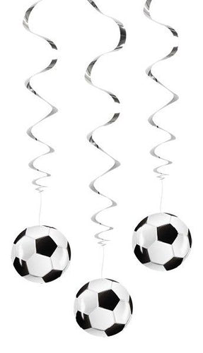 Football Theme Swirl Decorations - Anilas UK