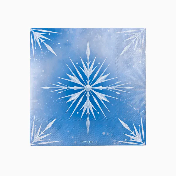 Ice Princess Frost Paper Napkins 33 x 33 cm (pack of 20) - Anilas UK