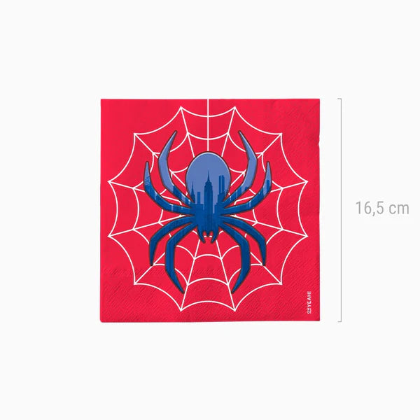 Spider Paper Napkins 33 x 33 cm (pack of 20) - Anilas UK