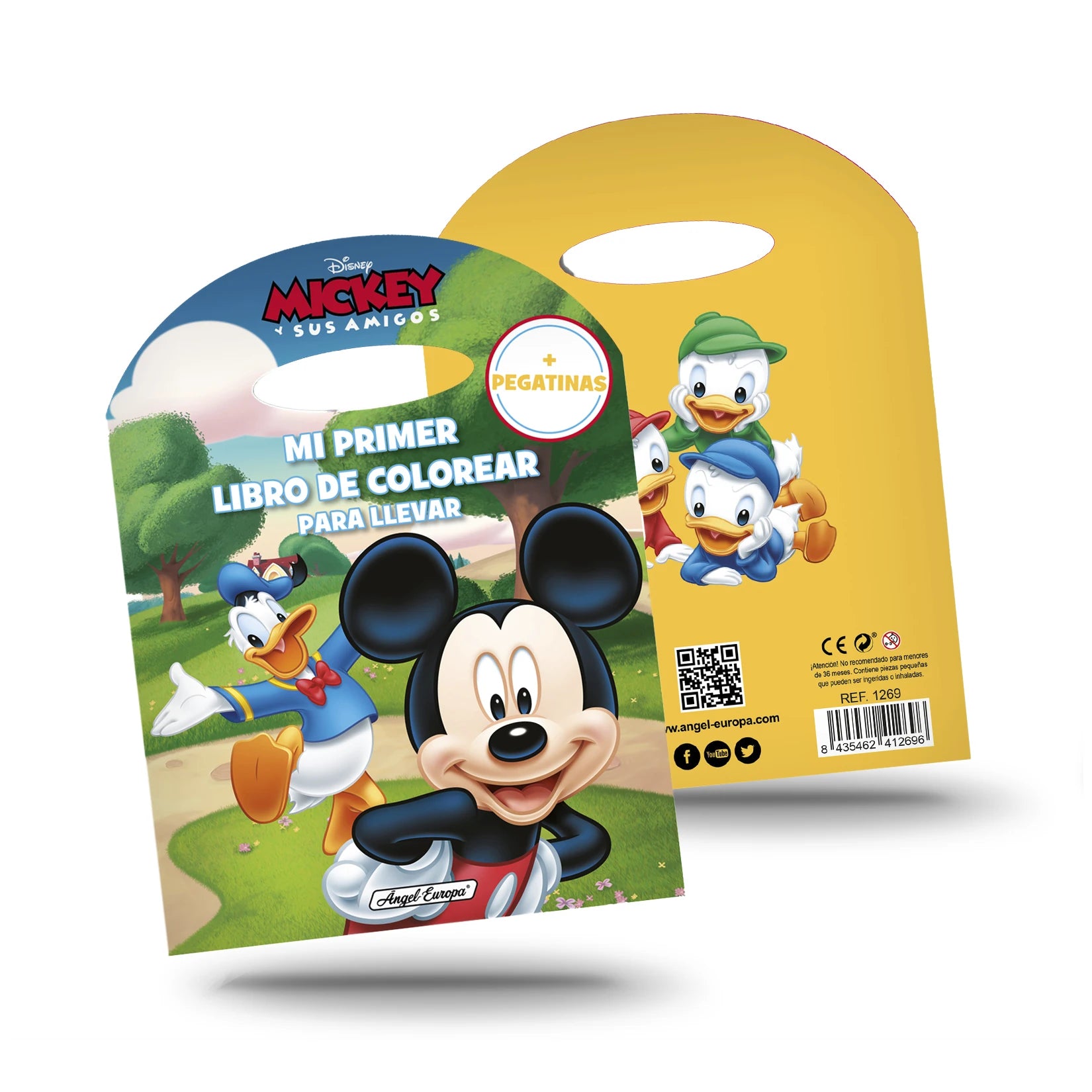 Disney Mickey and Friends Colouring Book with Stickers - Anilas UK