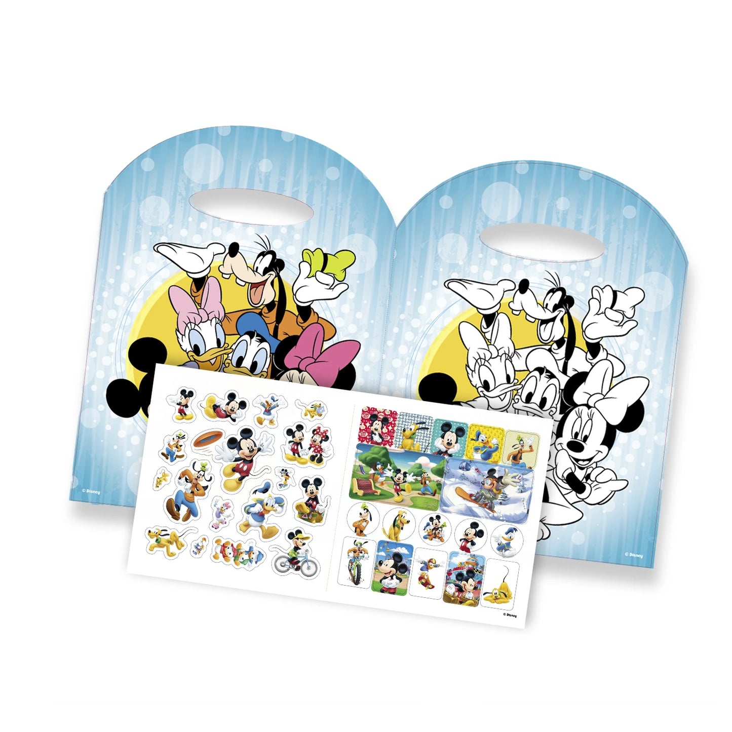 Disney Mickey and Friends Colouring Book with Stickers - Anilas UK