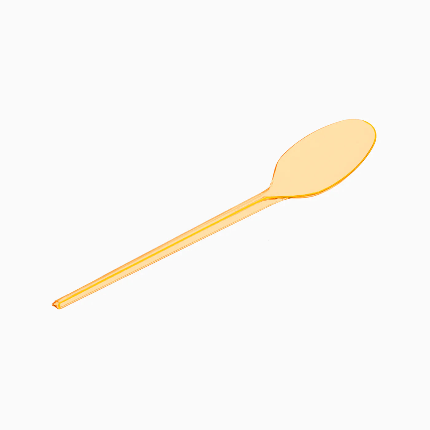 Fluorescent Orange Reusable Plastic Spoon (pack of 15) - Anilas UK