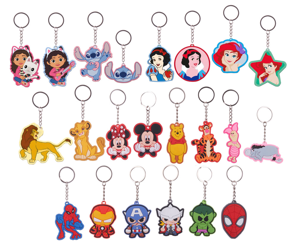Disney Official Rubber 2D Keyrings - Anilas UK