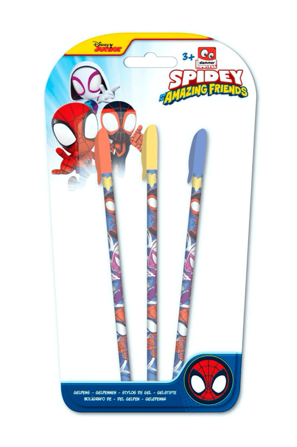 Spidey 3 piece Gel Pen Set