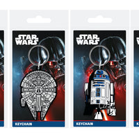 Star Wars Official Rubber 2D Keyrings - Anilas UK