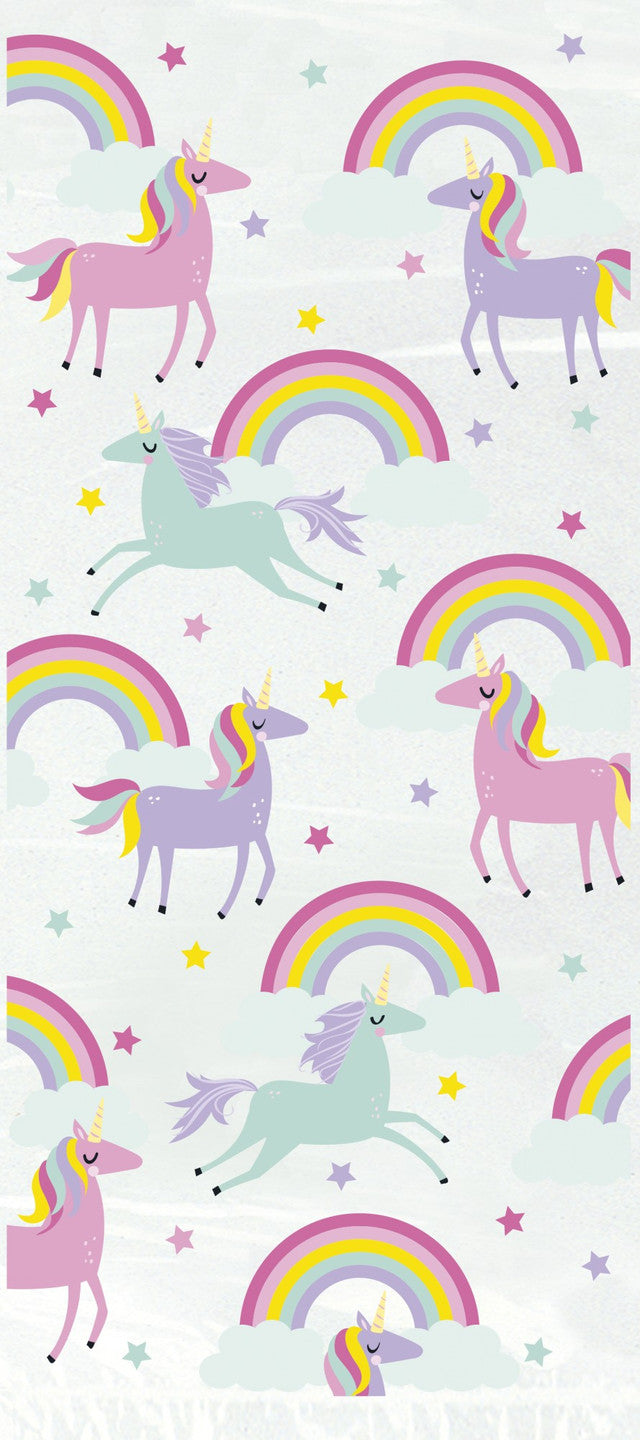 Rainbow & Unicorn Cellophane Bags Pack of 20 - Anilas UK