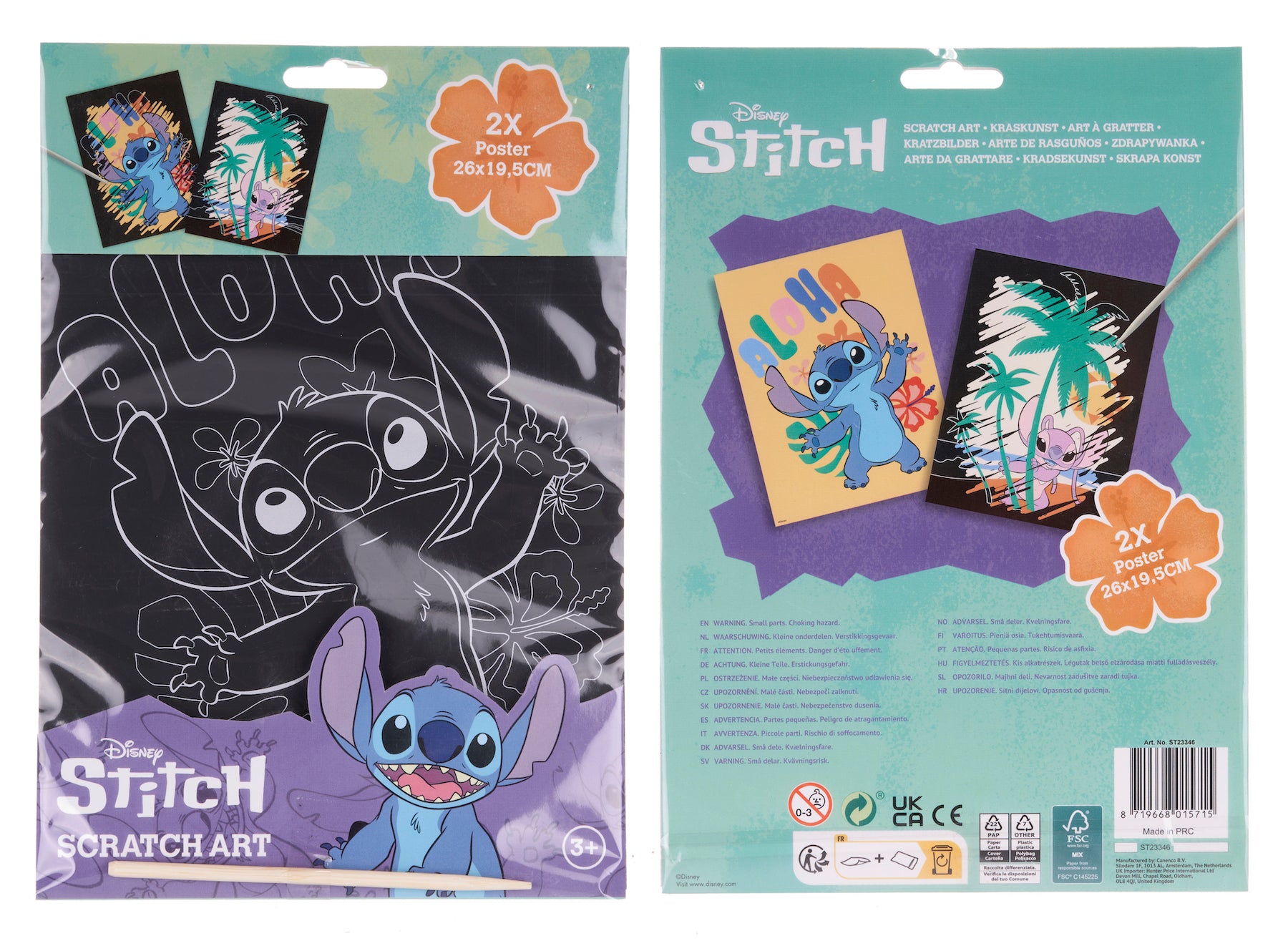 Disney Stitch Scratch Art - Anilas UK