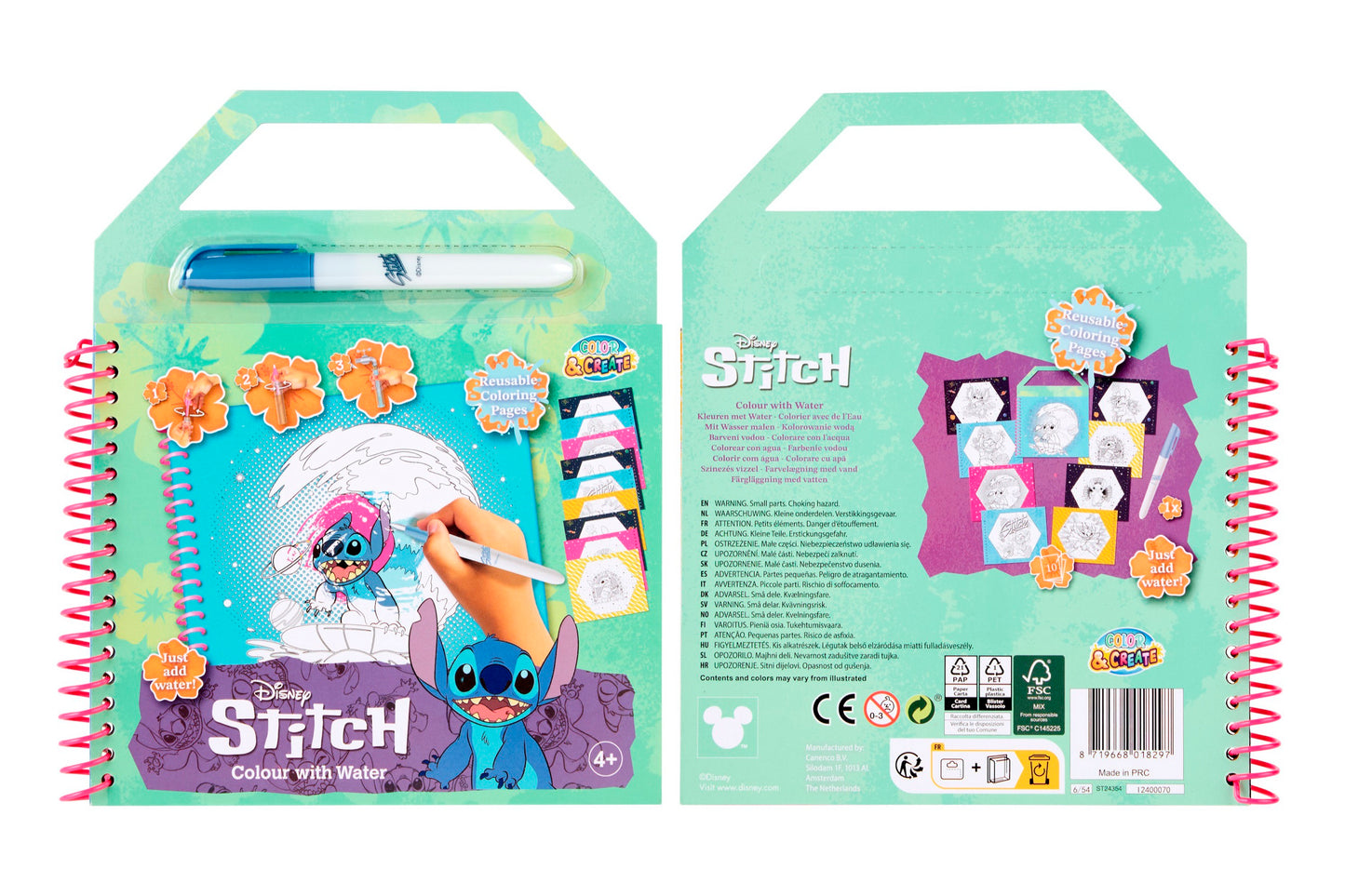Disney Stitch Colour with Water - Anilas UK