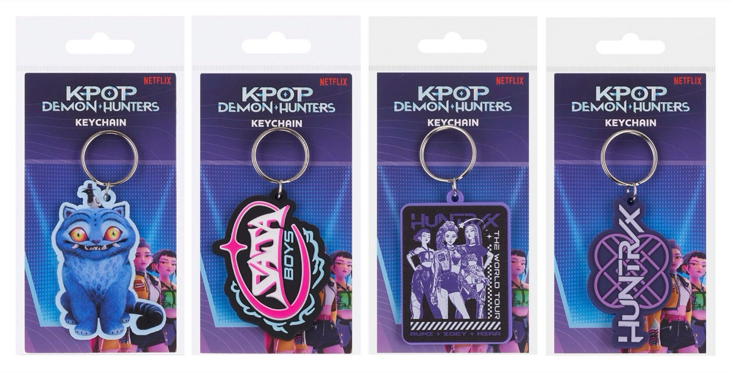 K-POP Demon Hunters Soft 2D Keyrings (4 designs) - Anilas UK
