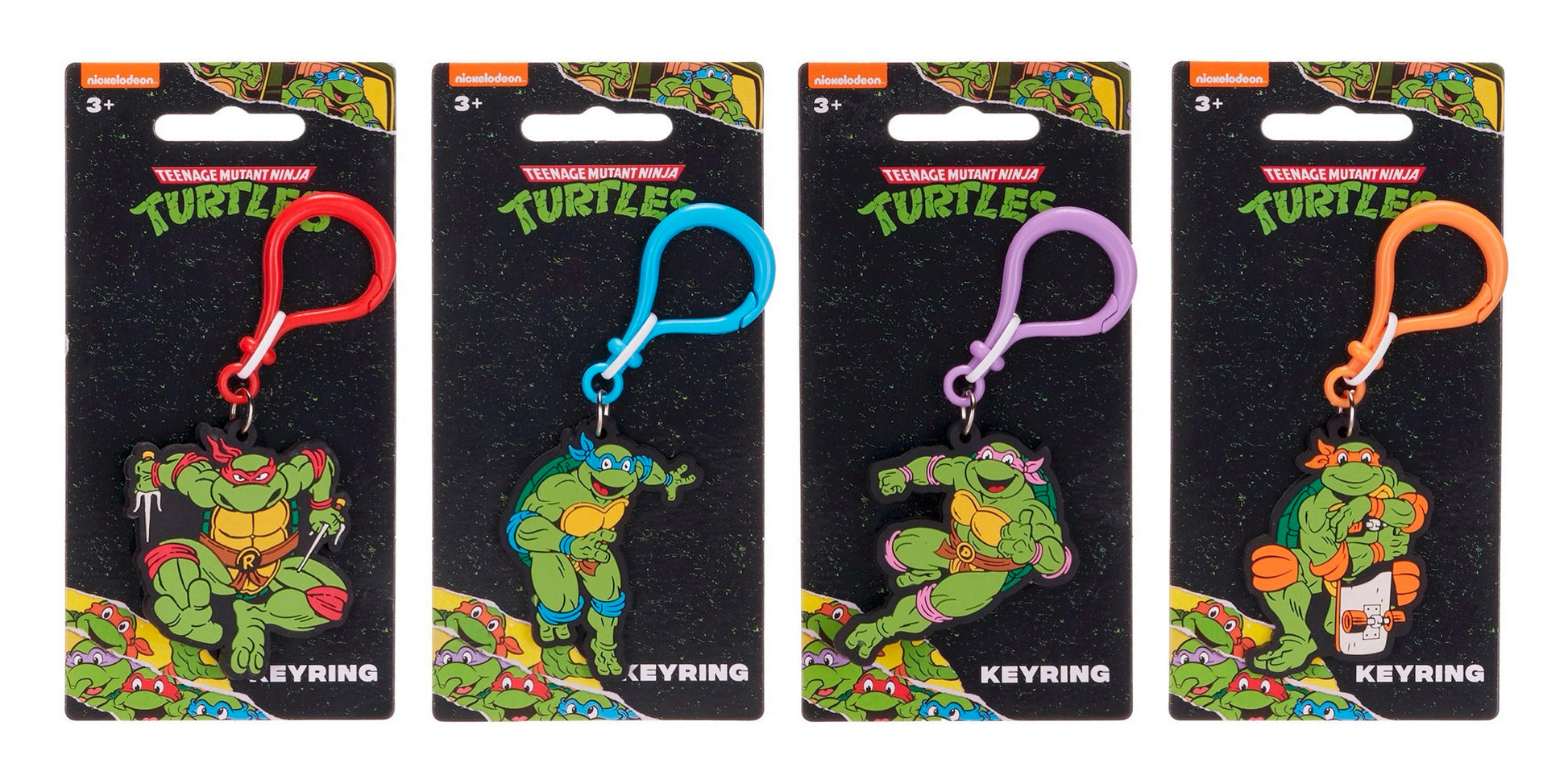 TMNT Soft 2D Keyrings (4 designs) - Anilas UK