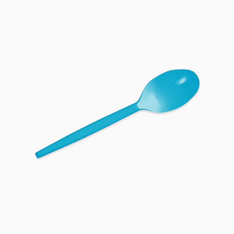 Blue Reusable Plastic Spoon (pack of 15) - Anilas UK
