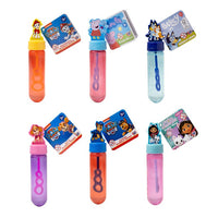 Assorted Mini Bubble Wands, Paw Patrol, Peppa Pig, Bluey, Gabby & more - 30ml