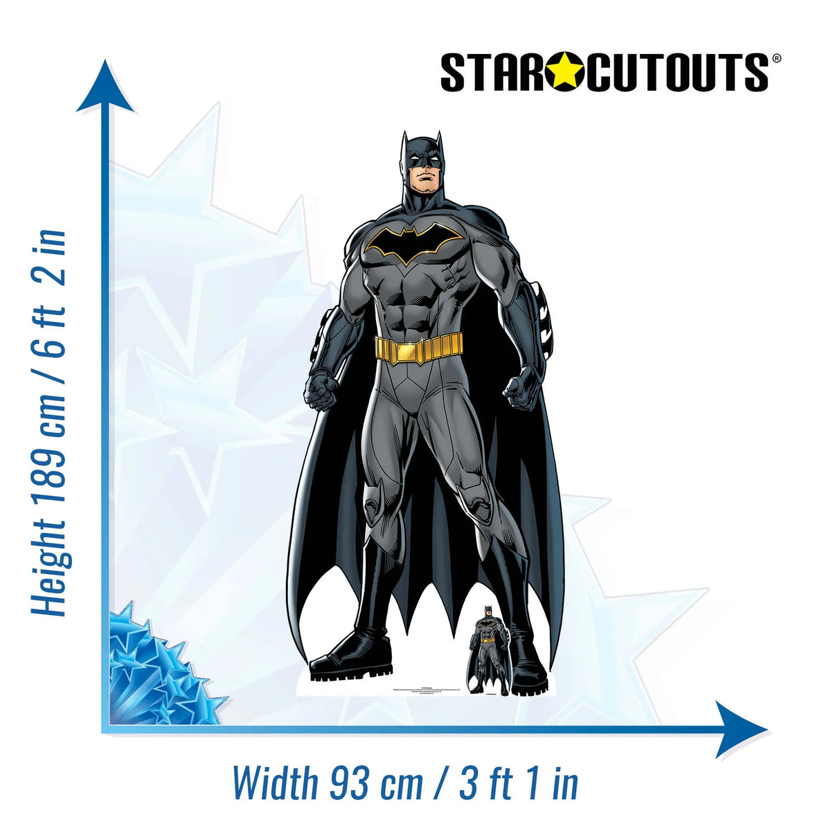 Batman Caped Crusader Lifesize Cardboard Cutout Height 189cm