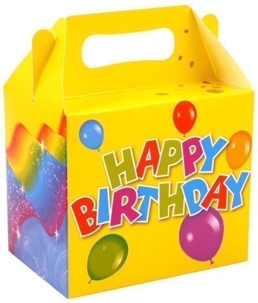 12 Happy Birthday Food Boxes - Anilas UK