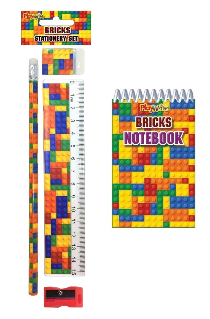 Bricks Five Piece Stationery Set 2 - Anilas UK
