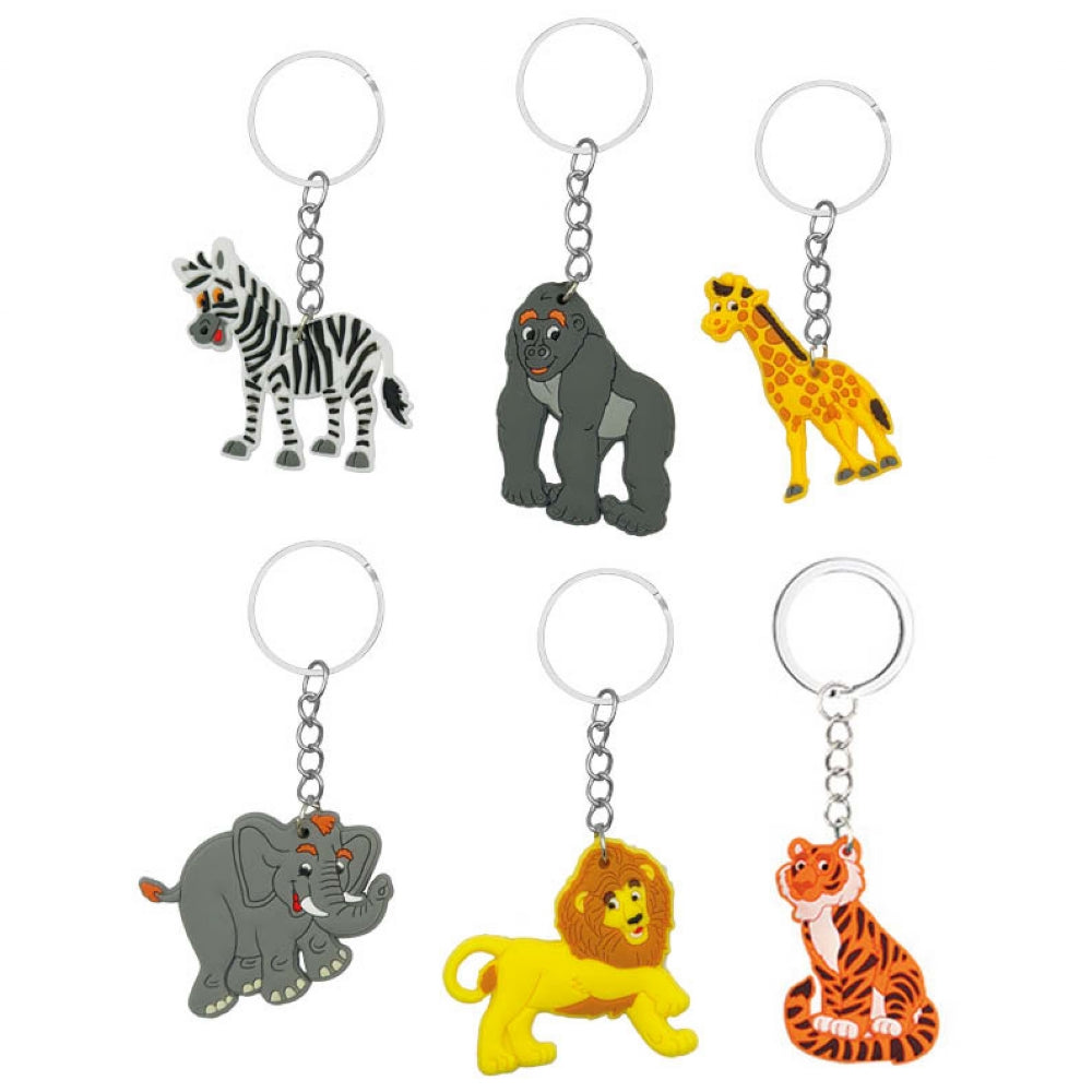 Jungle Animal Keyrings - Anilas UK