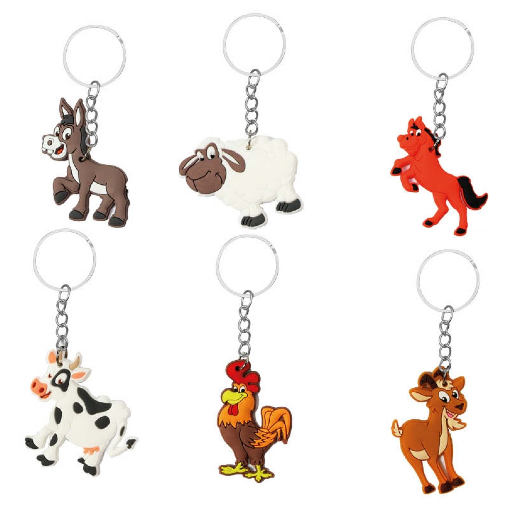 Farm Animals Keyrings - Anilas UK