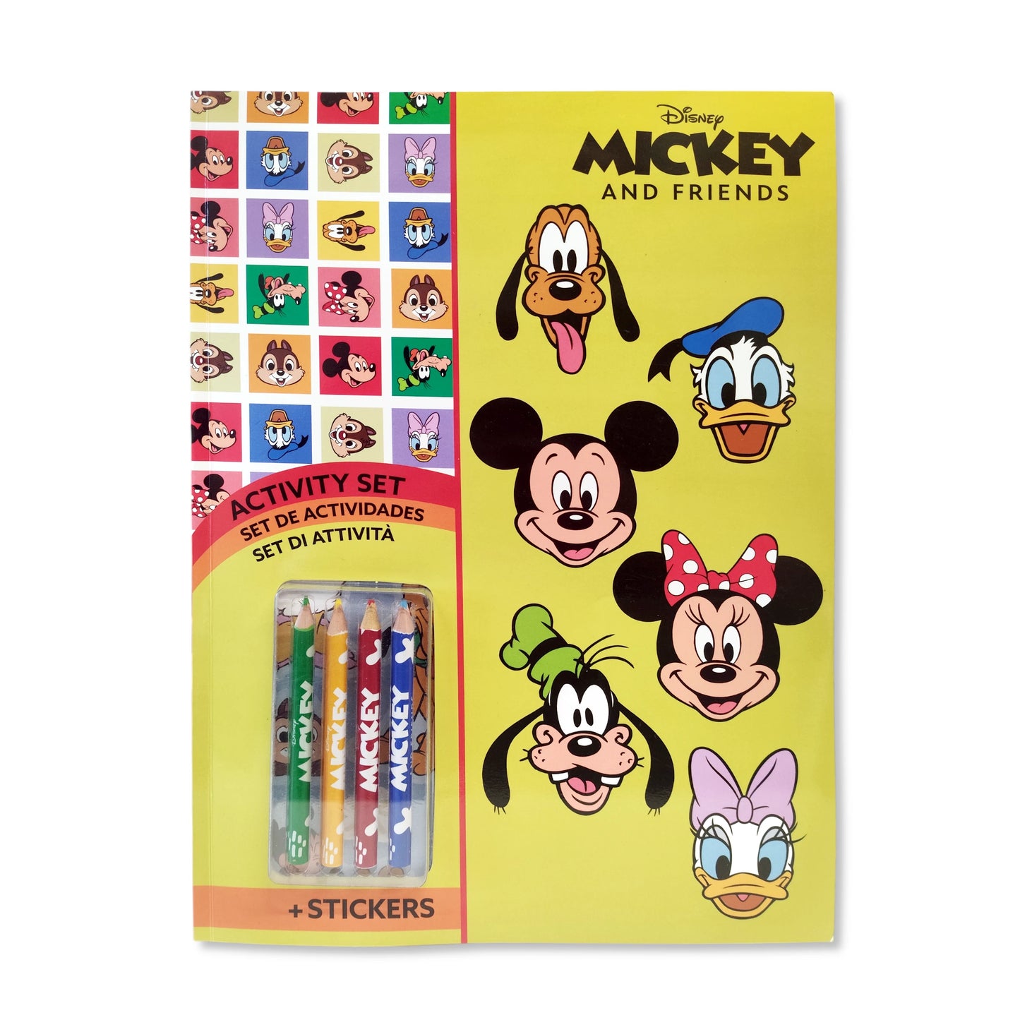 Mickey and Friends Activity Book with Stickers & Pencils