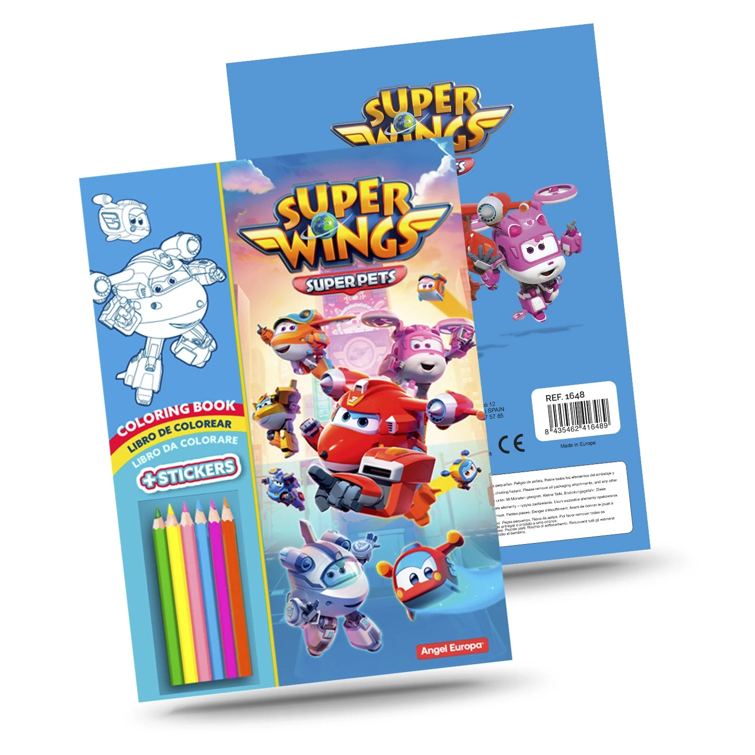 Super Wings - Colouring and Stickers - Anilas UK