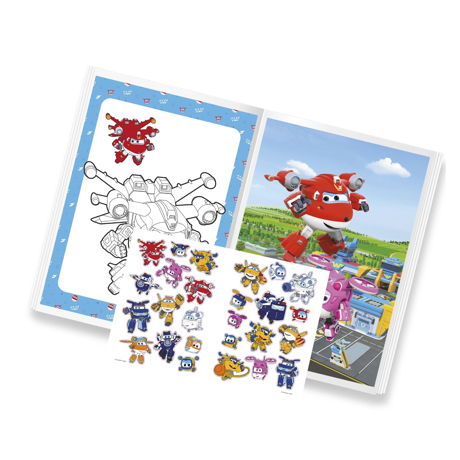 Super Wings - Colouring and Stickers - Anilas UK