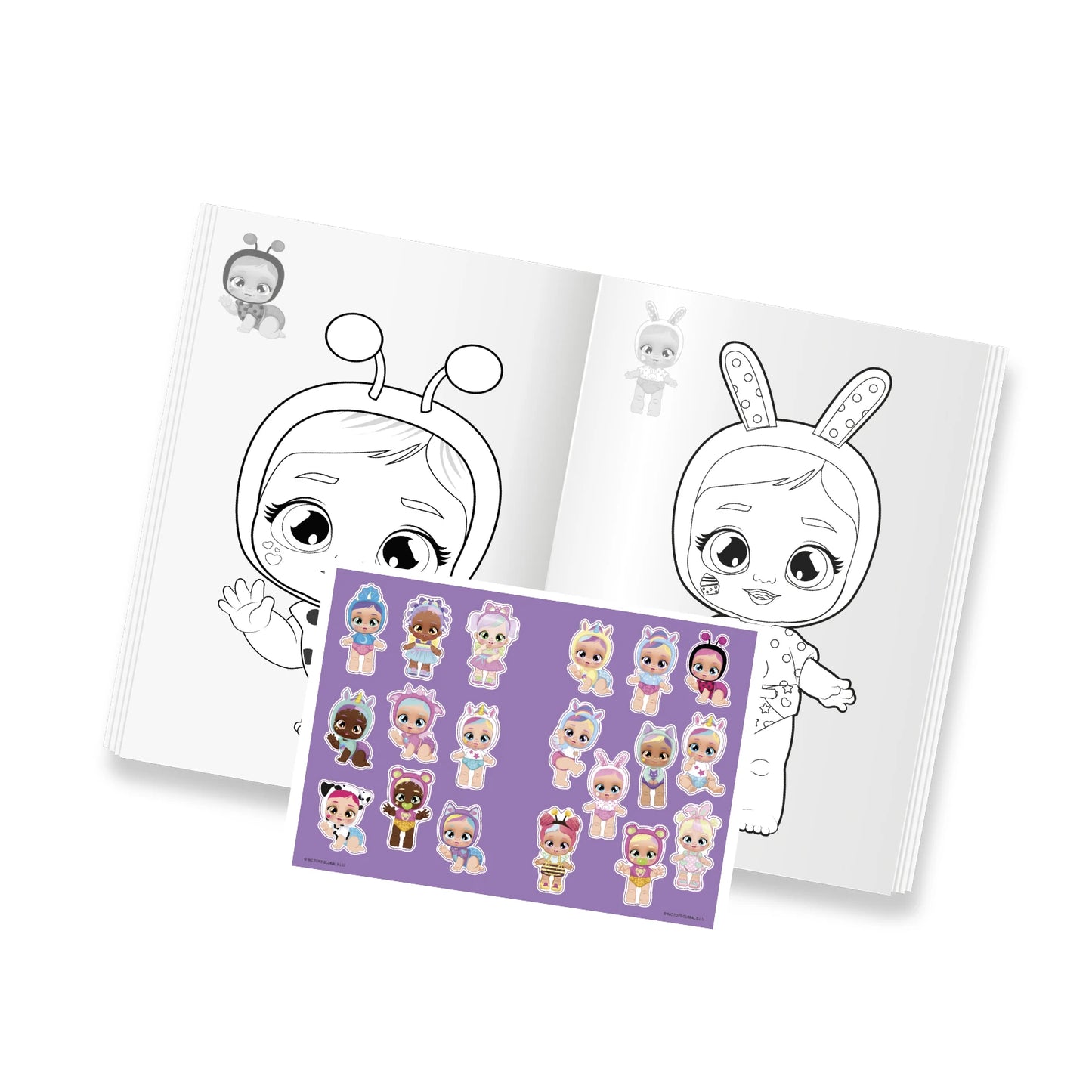 Cry babies Colouring and Sticker Book - Anilas UK